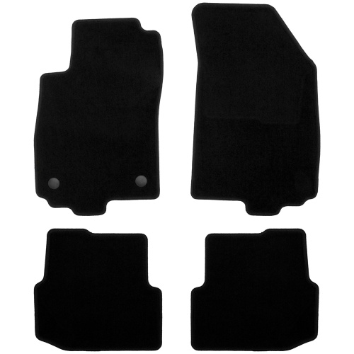 Коврики в салон Chevrolet Aveo (T300) 2011-2020 5 дв., текстильные Klever эконом, Черный, Арт. KLEVER01081801200K