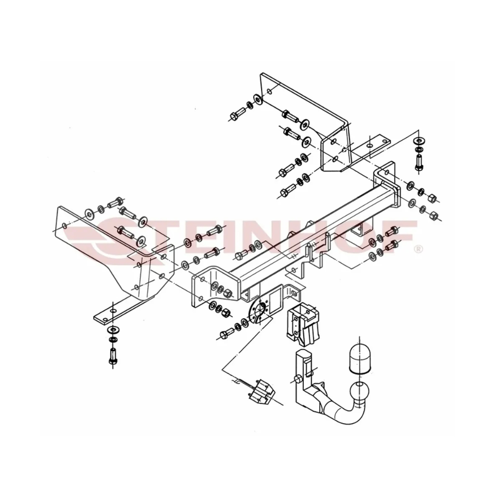 Фаркоп Chevrolet Captiva I 2006-2011 Steinhof Арт. C256