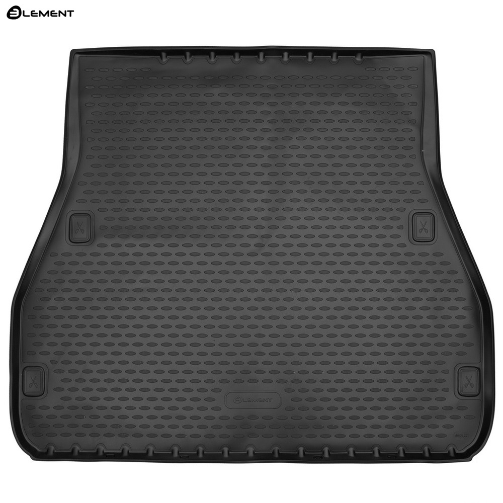 Коврик в багажник Toyota Land Cruiser 300 2021-, полиуретан Element, Черный, 5 мест Арт. ELEMENTAN0122B13