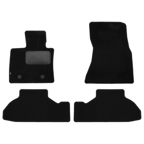 Коврики в салон BMW X6 (F16) 2014-2019, текстильные Klever standart, Черный, Арт. KVR02053801210KH