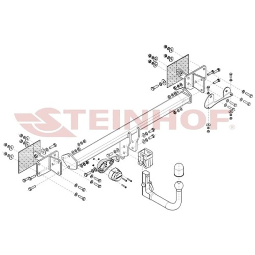 Фаркоп Mercedes E (C238) 2016-2021 Купе только AMG line Steinhof Арт. M174