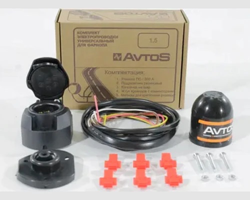 Электрика универсальная 7 pin, 1,5м AVTOS Арт. O1-1,5