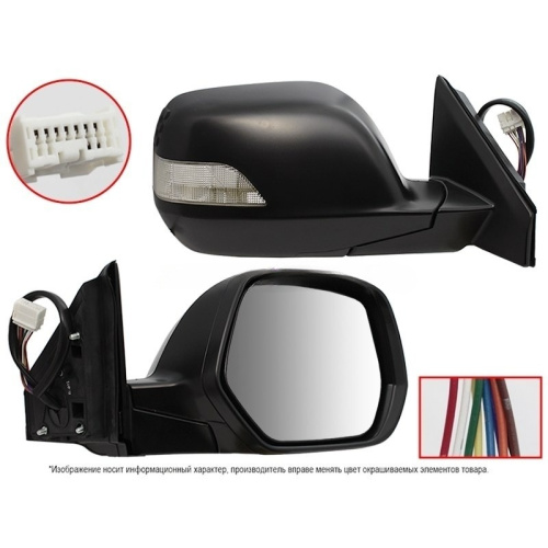 Зеркало боковое  Honda CR-V III 2006-2009 Обогрев/Рег-ка/Повт-ль пово-та/Скл-ние/9конт, справа (R) Арт. STHD67940A1