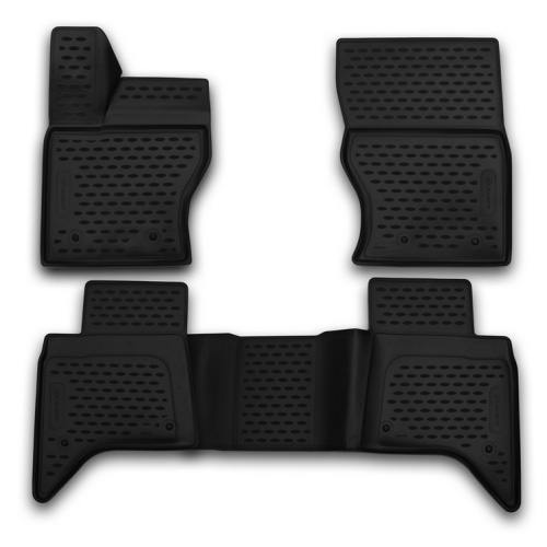 Коврики в салон Range Rover (L405) 2012-2017, полиуретан 3D Element, Черный, Арт. CARLDR00001