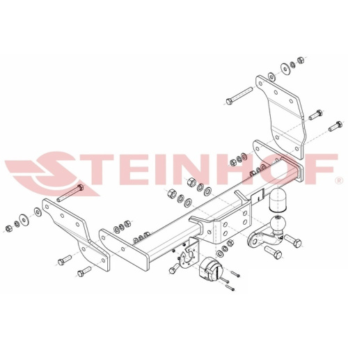 Фаркоп Ford Transit V 2000-2006 Фургон для а/м без ступеньки, 2WD/4WD Steinhof Арт. F294