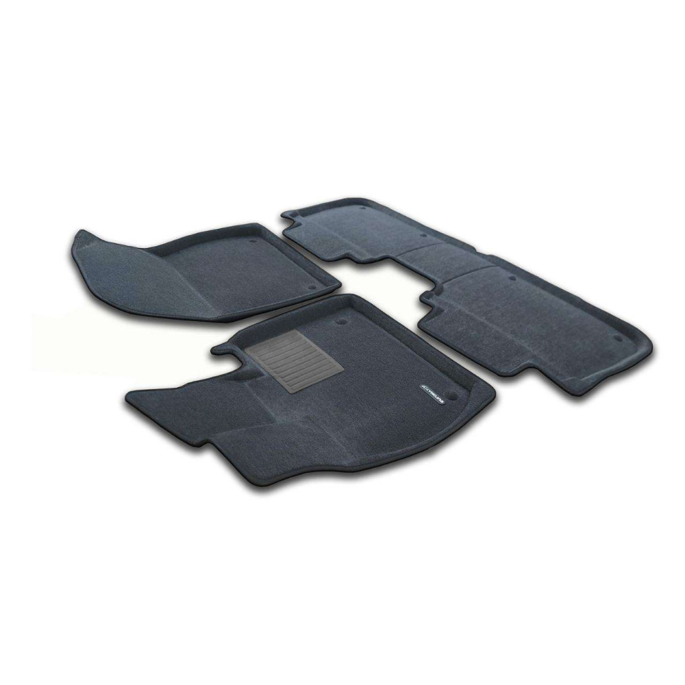 Коврики в салон Lixiang Li L7 2022-2024, 3D ткань Euromat Business, Серый, Арт. EMC3D005741G