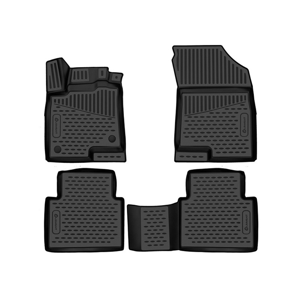 Коврики в салон Haval Jolion 2021-, полиуретан 3D Element, Черный, 4WD Арт. KANTELEM3DA66905210KBLK