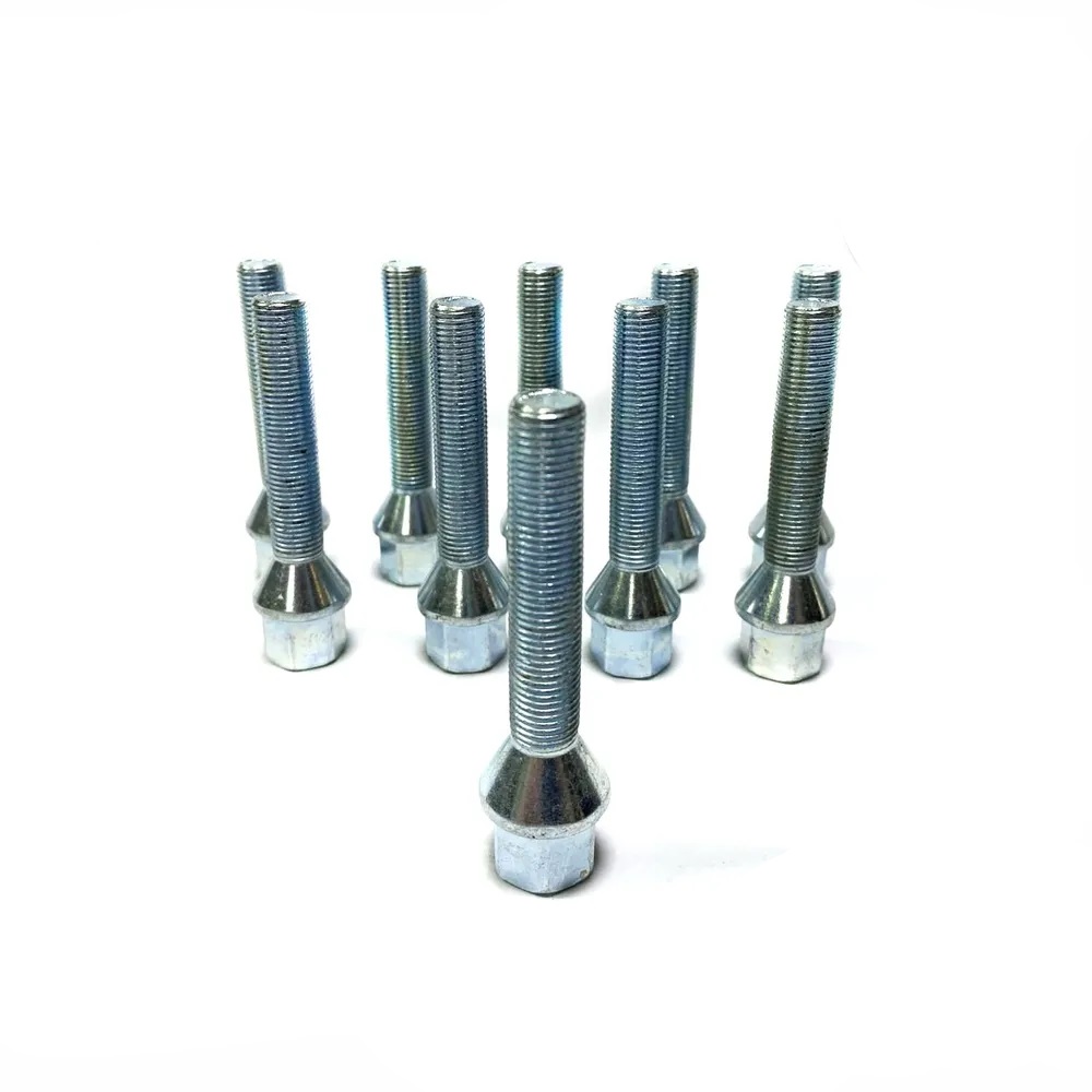 Болт колёсный M12x1.25 Конус L-75мм Цинк, Ключ 17, Арт. 072295