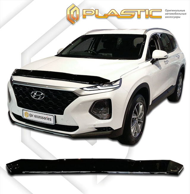 Дефлектор капота Ca-Plastic для Hyundai Santa Fe, арт.2010010113797