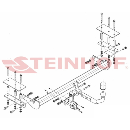 Фаркоп Opel Astra H 2006-2014 (Family) FL Седан Steinhof Арт. O136