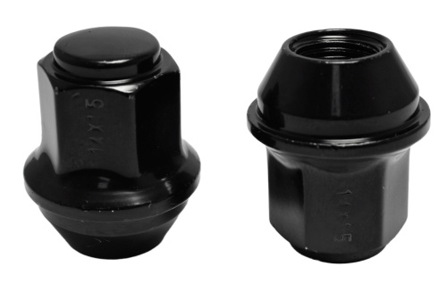 Гайка колеса M14x1.5 Конус h-37мм закрытая, Черный, Ключ 21, Арт. 801948VBC
