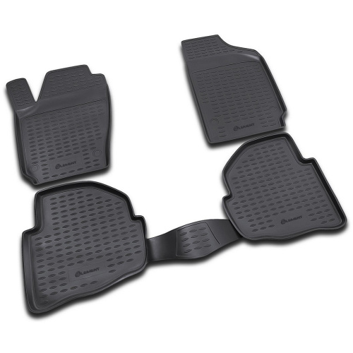 Коврики в салон Volkswagen Polo  2001-2005 Седан, полиуретан Element, Черный, Арт. NLC.51.08.210