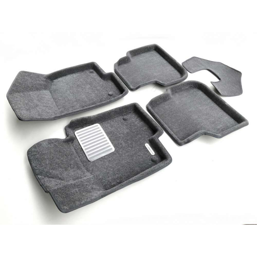 Коврики в салон Volkswagen Jetta  2010-2015 Седан, 3D ткань Euromat Business, Серый, Арт. EMC3D005414G