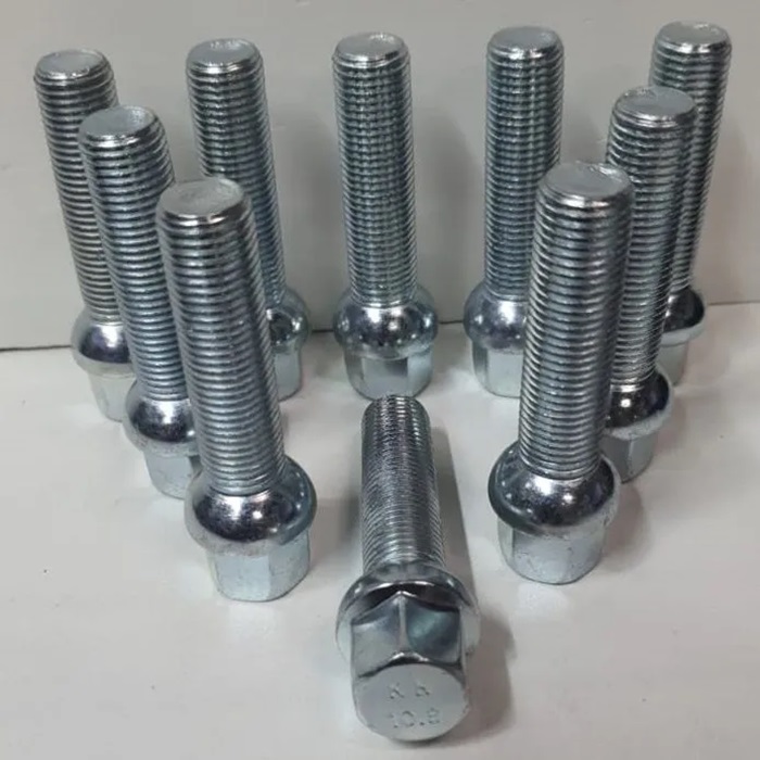 Болт колёсный M14x1.5 Сфера L-50мм Цинк, Ключ 17, Арт. 084195