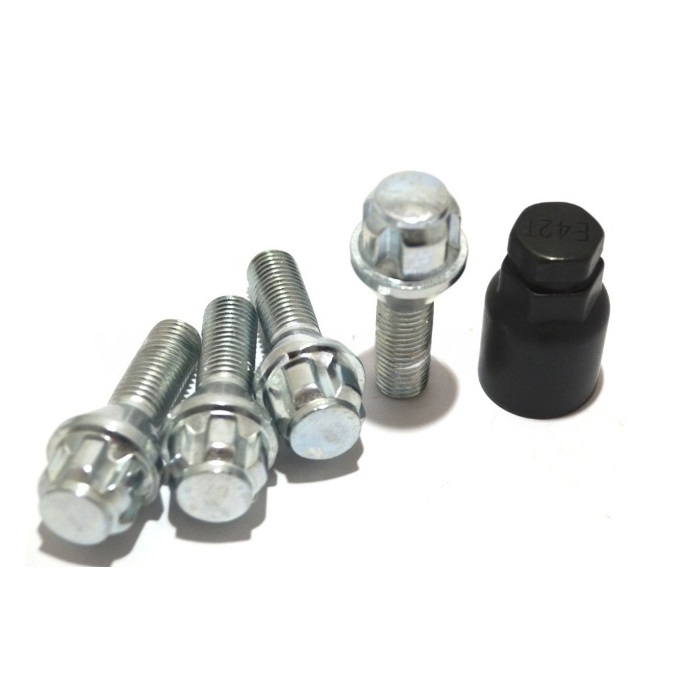 Секретные болты M12x1.5 Конус L-24мм Хром, Ключ 17-19, Арт. 375093H1