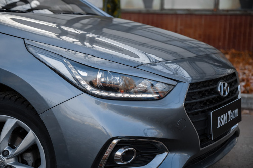 Реснички фар Hyundai Solaris II 2017-2020    Арт. R01-1053