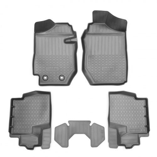 Коврики в салон Suzuki Jimny 2018- 3 дв., полиуретан 3D Norplast, Черный, МКПП Арт. NPA11C85201