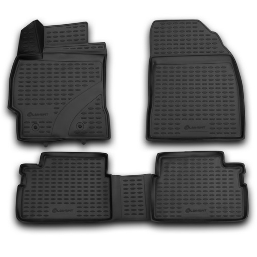 Коврики в салон Toyota Auris 2006-2010 5 дв., полиуретан Element, Черный, Арт. NLC.48.15.210k