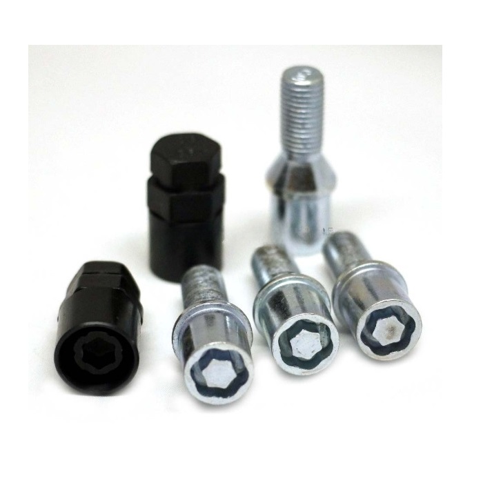 Секретные болты M14x1.25 Конус L-28мм Хром, Ключ 17-19, Арт. 575110(STARLEKS)