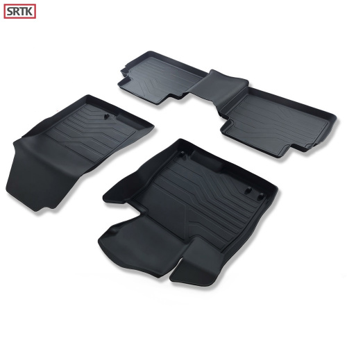 Коврики в салон Hyundai Tucson (NX4) 2020-, резина 3D SRTK LUX, Черный, Арт. 3D.HY.TUCS.20G.07X03
