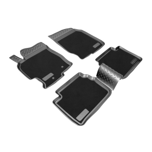 Коврики в салон Mazda 6 (GH) 2007-2009 Лифтбек, комбинированные Norplast, Черный, Арт. NPLPO5516CM