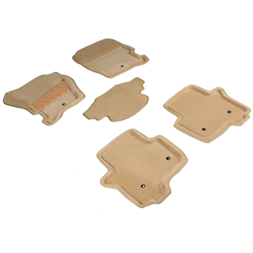 Коврики в салон Land Rover Discovery  (L319) 2004-2009, 3D ткань Seintex , Бежевый, Арт. 84114
