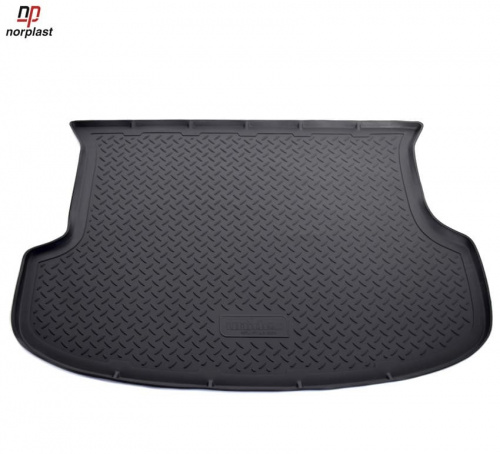 Коврик в багажник Kia Sorento  (XM) 2009-2012, полиуретан Norplast, Черный, 5 мест Арт. NPL-P-43-65N