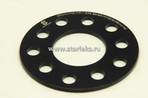 Проставка 25SP5120-72.6 WS Step Black casting STARLEKS