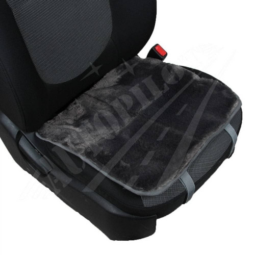 Квадрат из искусственного меха с коротким ворсом из кусков, серая, арт. IKC022B