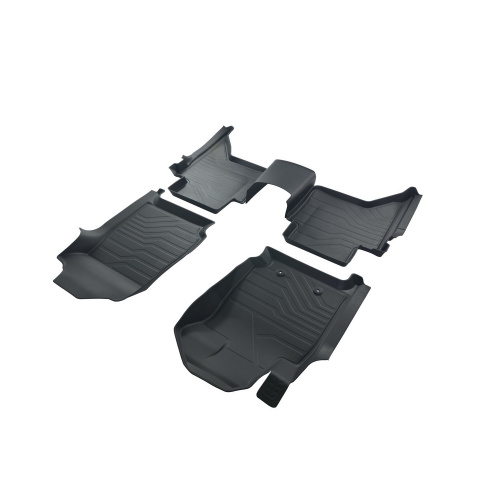 Коврики в салон Ford Ranger (T6) 2011-2015, резина 3D SRTK LUX, Черный, Арт. 3D.FD.RAN.11G.08007