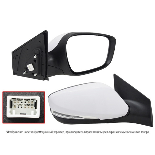 Зеркало боковое  Hyundai Elantra (MD) 2010-2013 Обогрев/Рег-ка/Повт-ль пово-та/Скл-ние/8конт, справа (R) Арт. ST160140