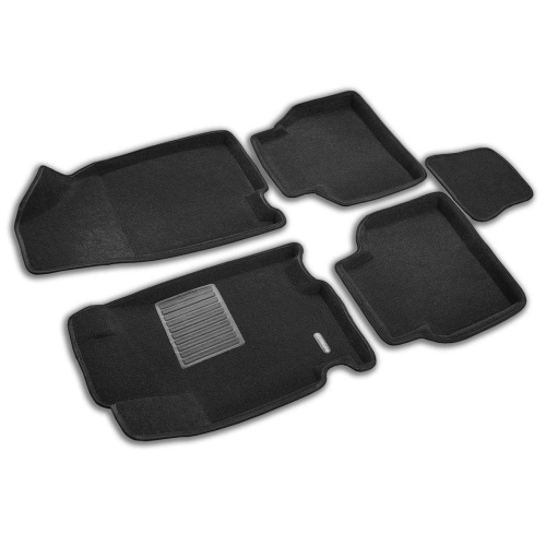 Коврики в салон JAC J7 2020-, 3D ткань Euromat Business, Черный, Арт. EMC3D000012