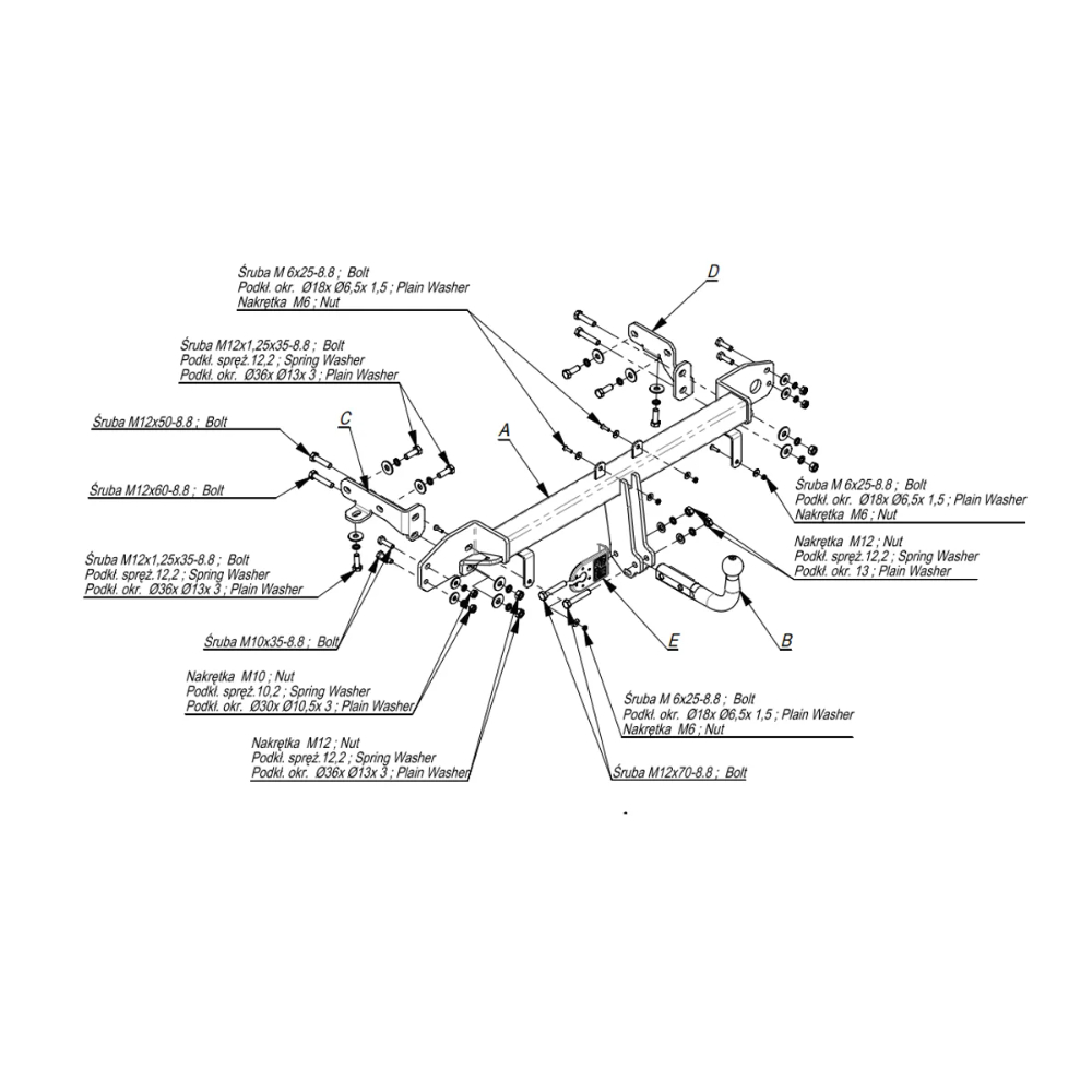 Фаркоп Kia Sorento IV (MQ4) 2020- IMIOLA Арт. K073