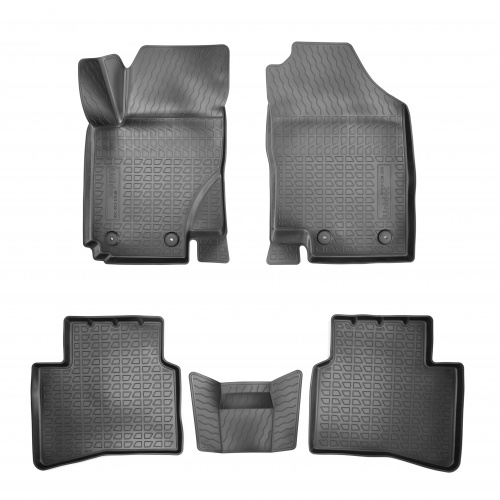 Коврики в салон JAC S3 2019- FL, полиуретан 3D Norplast, Черный, Арт. NPA11C38250