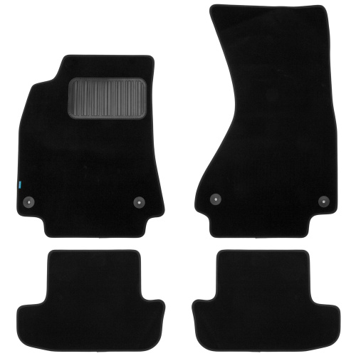 Коврики в салон Audi A5 (8T) 2007-2011 Купе, текстильные Klever premium, Черный, Арт. KLEVER03041122110KH