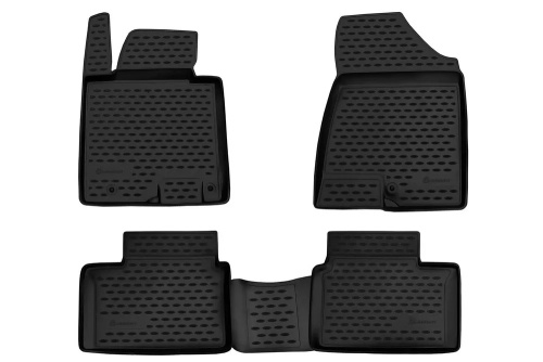 Коврики в салон Kia Ceed  2012-2015 Хэтчбэк 5 дв., полиуретан Element, Черный, Арт. NLC.25.43.210