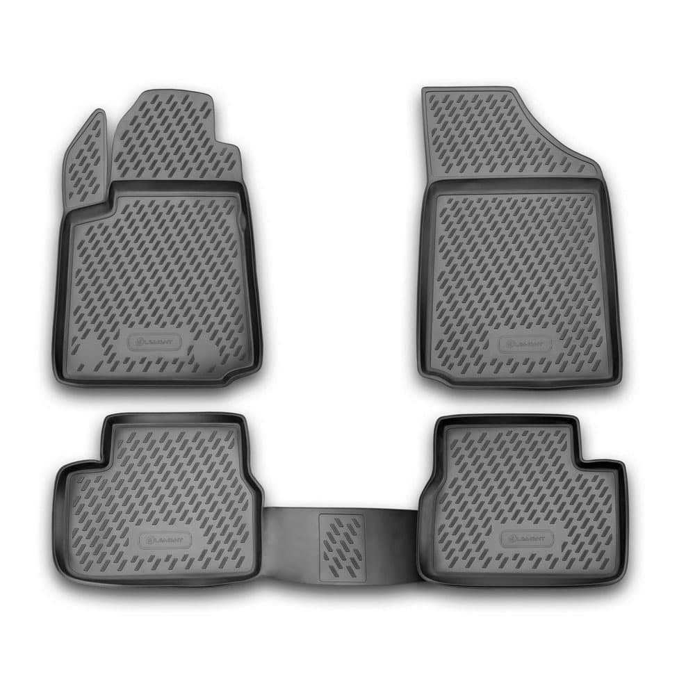 Коврики в салон Citroen C3  2002-2006 Хэтчбэк 5 дв., полиуретан Element, Черный, Арт. CARCRN00009