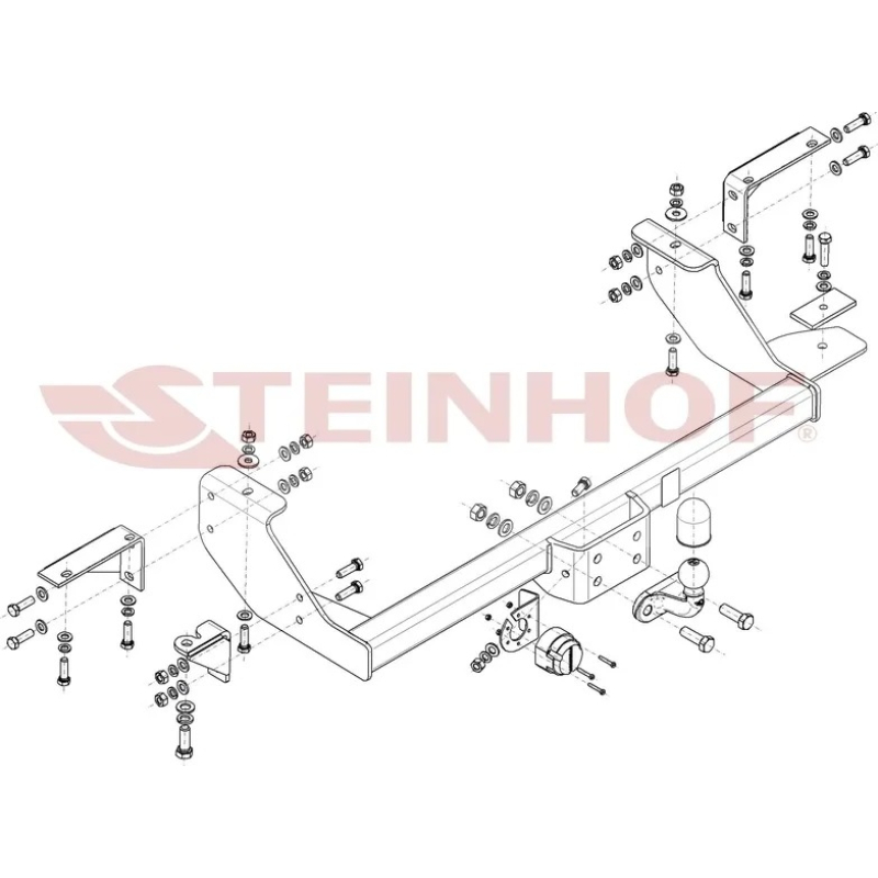 Фаркоп Fiat Ducato III 2006-2014 Микроавтобус для Ducato Sollers 2008- Steinhof Арт. F063