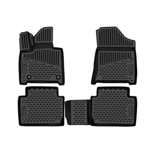 Коврики в салон Hyundai Santa Fe (MX5) 2023-, полиуретан 3D Element, Черный, 5 мест Арт. ELEMENT3DAN0685210K