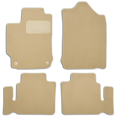 Коврики в салон Toyota Camry (XV50) 2011-2014, ткань Klever premium, Бежевый, Арт. KLEVER04485622112KH