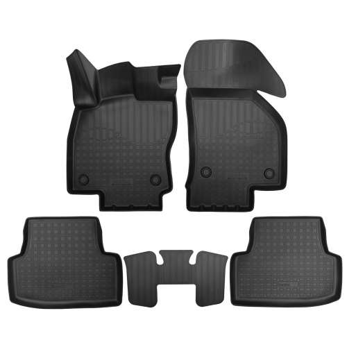 Коврики в салон Audi A3 (8V) 2012-2016 Хэтчбэк 5 дв., полиуретан Norplast, Черный, Арт. NPA11C951701