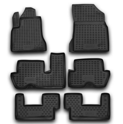 Коврики в салон Citroen C4 Picasso  2006-2013, полиуретан Element, Черный, Арт. CARCRN00013