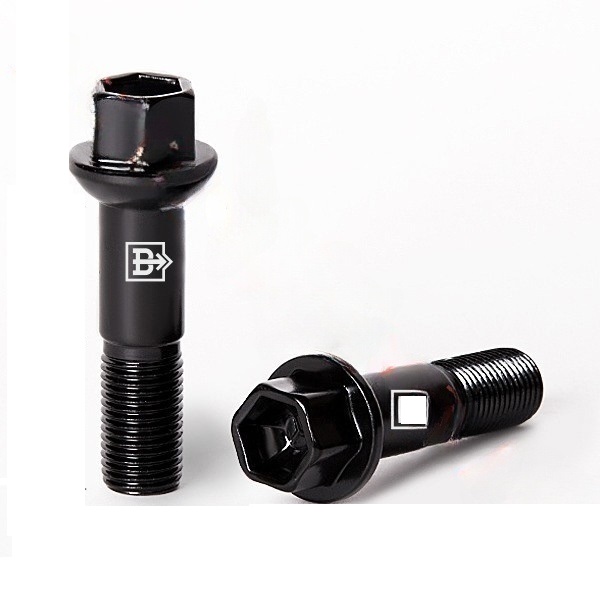 Болт колёсный M14x1.5 Сфера L-50мм Черный цинк, Ключ 17, Арт. M084195BA