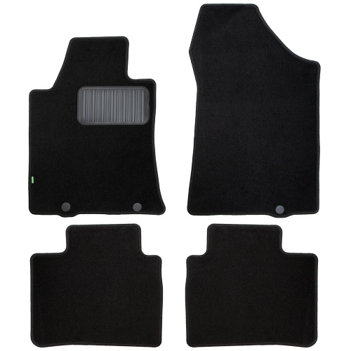 Коврики в салон Nissan Teana (J33) 2014-2017, текстильные Klever standart, Черный, Арт. KLEVER02364201210KH