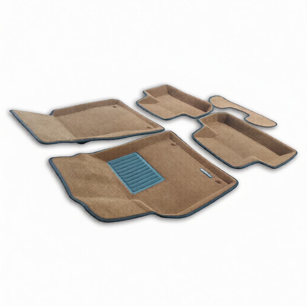 Коврики в салон Audi Q5 (8R) 2008-2012, 3D ткань Euromat Business, Коричневый, Арт. EMC3D001104R