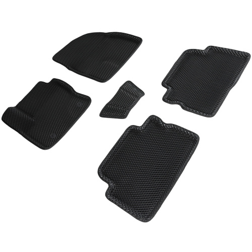 Коврики в салон Ford Kuga  2011-2017, 3D EVA Seintex "ромб", Черный, Арт. 95280