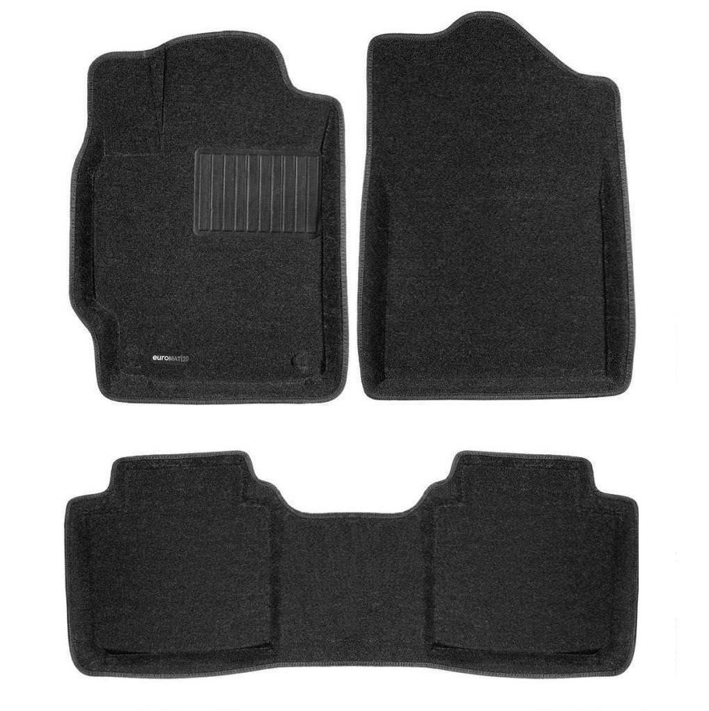 Коврики в салон Toyota Camry (XV50) 2011-2014, 3D ткань Euromat Business, Черный, Арт. EMC3D-005104