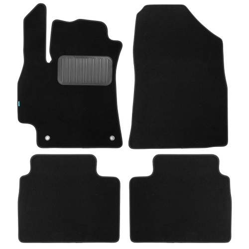 Коврики в салон Hyundai Elantra (CN7) 2020-2023, ткань Klever premium, Черный, Арт. KLEVER0502007022110KH