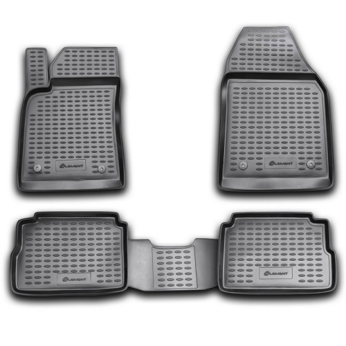 Коврики в салон Opel Vectra  2002-2005 Седан, полиуретан Element, Черный, Арт. NLC.37.16.210k