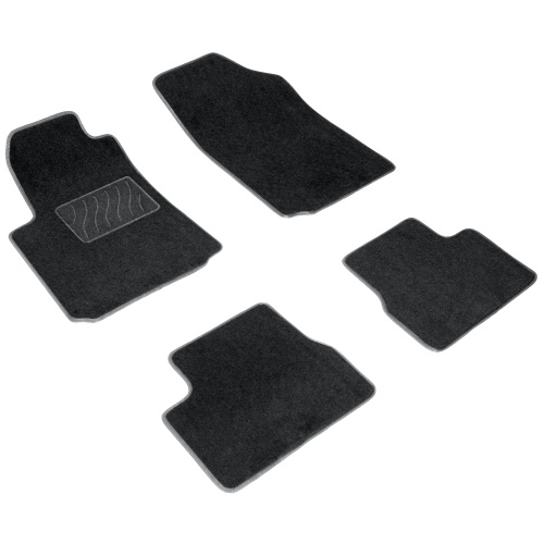 Коврики в салон Citroen C3  2002-2006 Хэтчбэк 5 дв., текстильные Seintex Lux, Черный, Арт. 82356